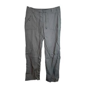 The North Face Womens Convertible Roll Tab Straight Outdoor Cargo Pants Gray 8